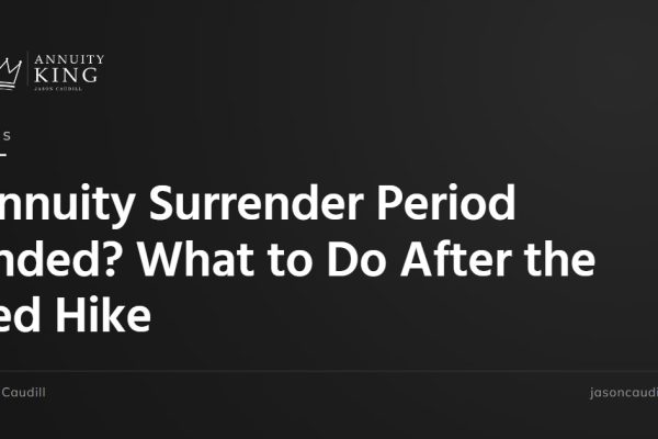 Annuity Surrender Period Ended? What to Do After the Fed Hike